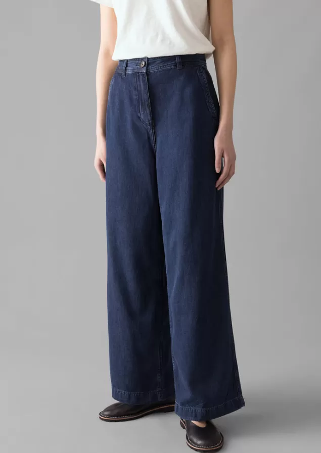 Women Toast Seren Flat Front Denim Trousers