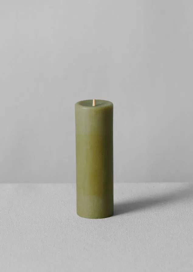 Toast Skar Organics Dyed Beeswax Pillar Candle