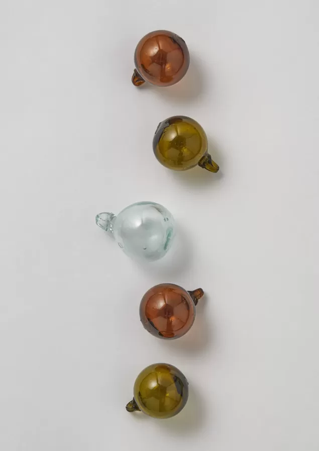 Toast Small Hand Blown Glass Bauble Set