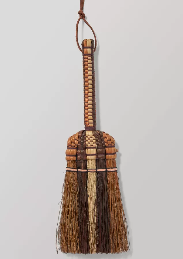 Toast Sorghum Stripe Short Handled Brush