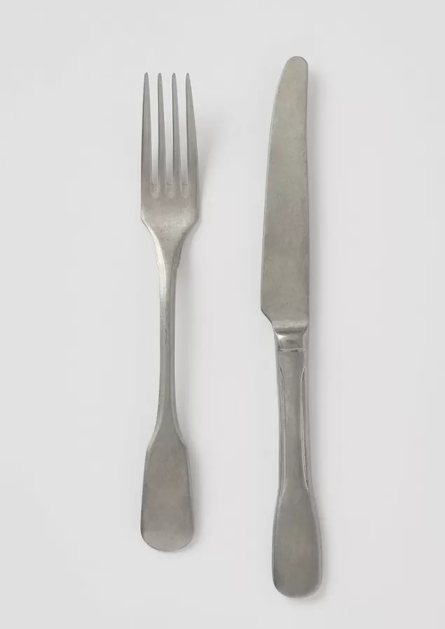 Toast Stonewashed Small Knife and Fork Set