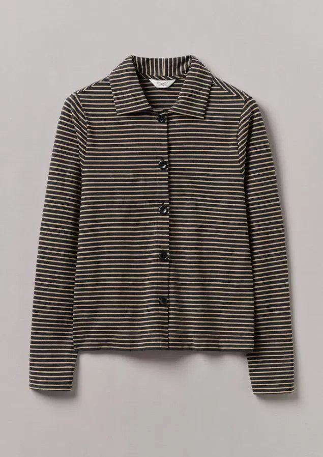 Women Toast Stripe Cotton Jersey Shirt