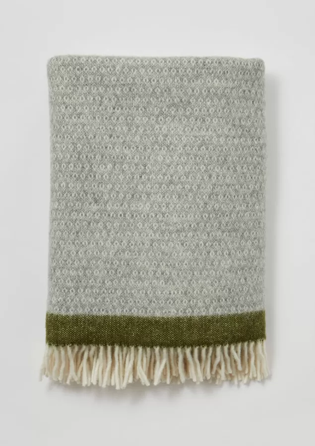 Toast Stripe Edge Wool Blanket