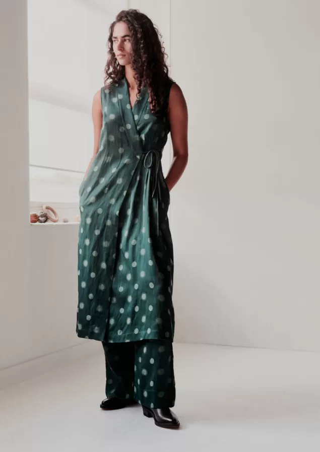 Women Toast Sun and Moon Jacquard Dress