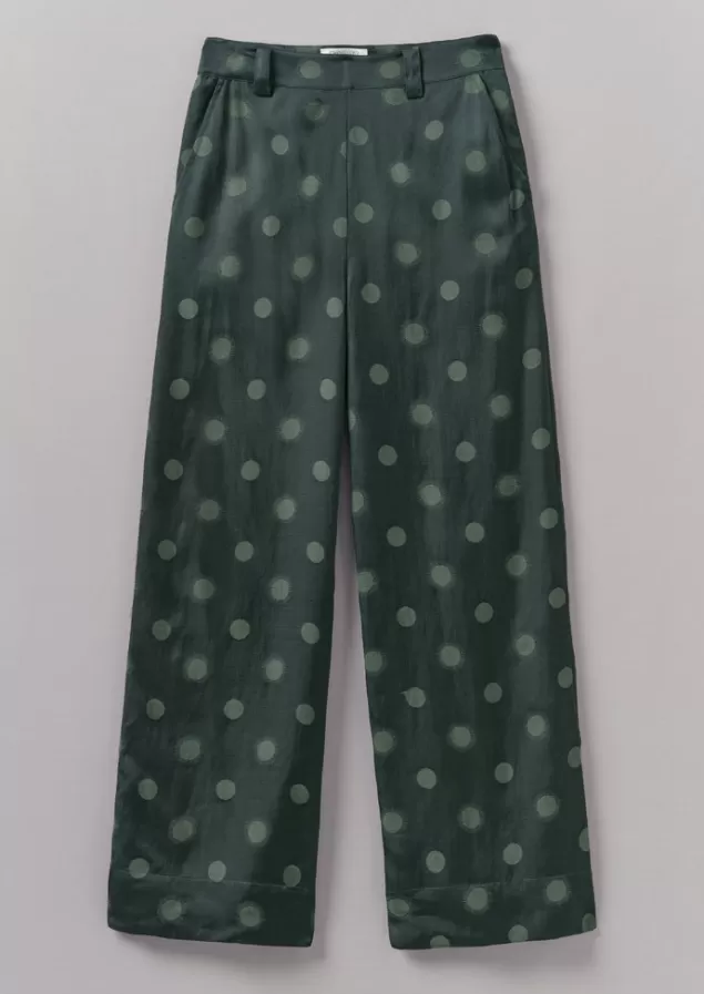 Women Toast Sun and Moon Jacquard Trousers