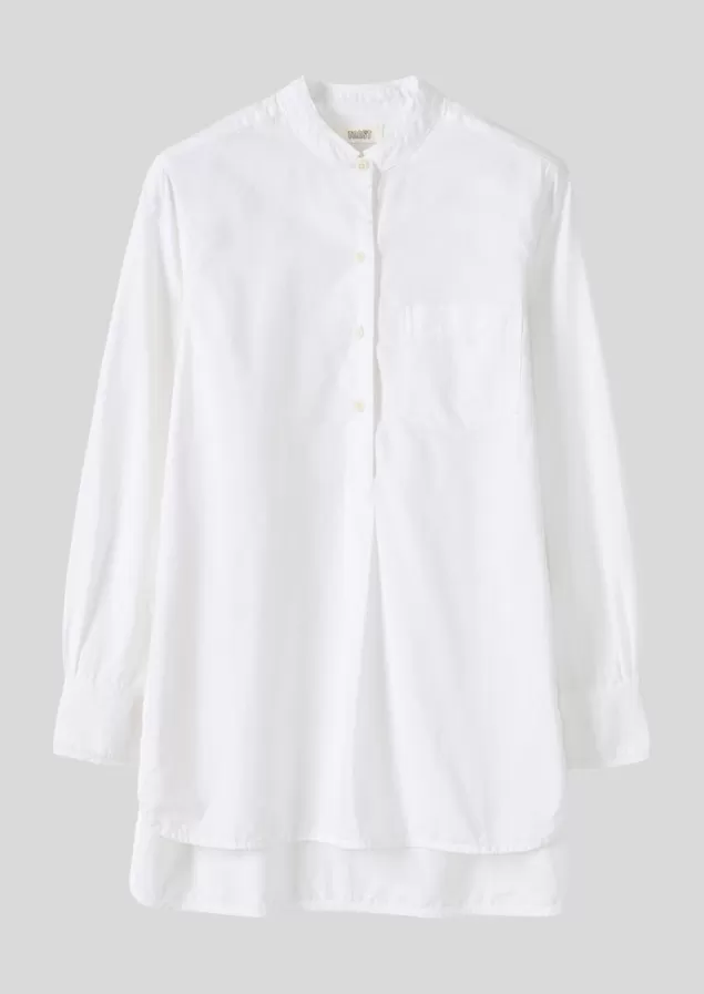 Women Toast Taro Cotton Oxford Long Shirt