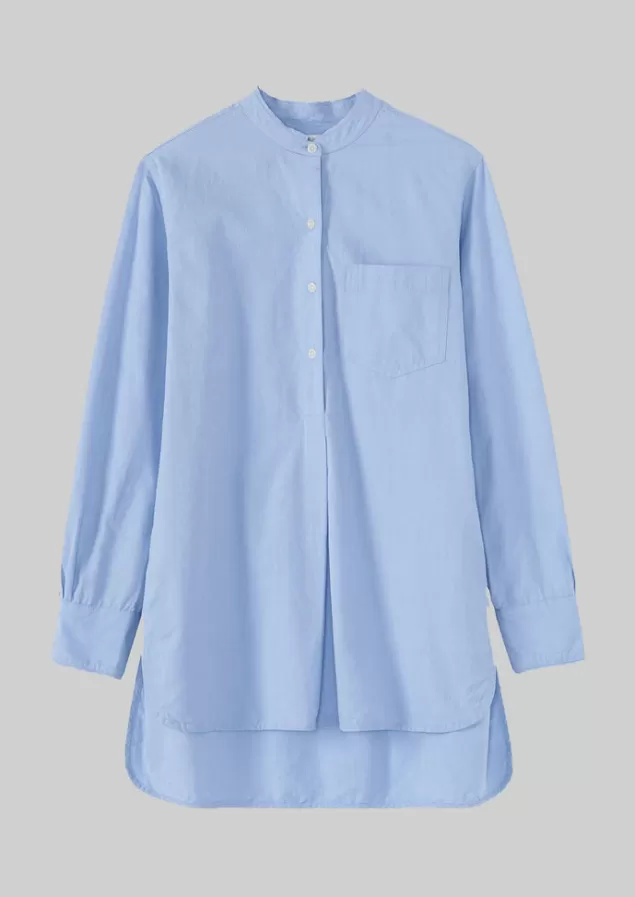 Women Toast Taro Cotton Oxford Long Shirt