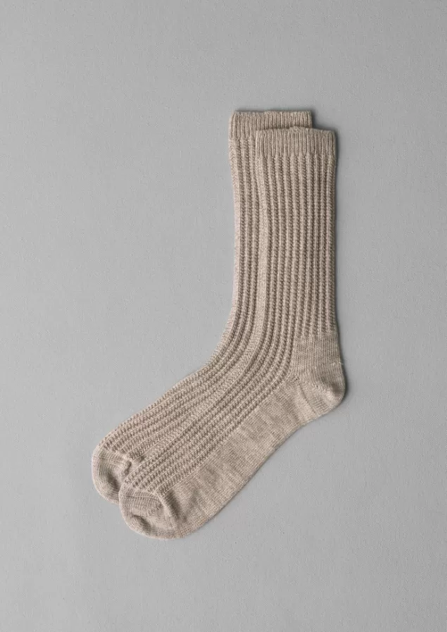 Toast Textured Cotton Socks