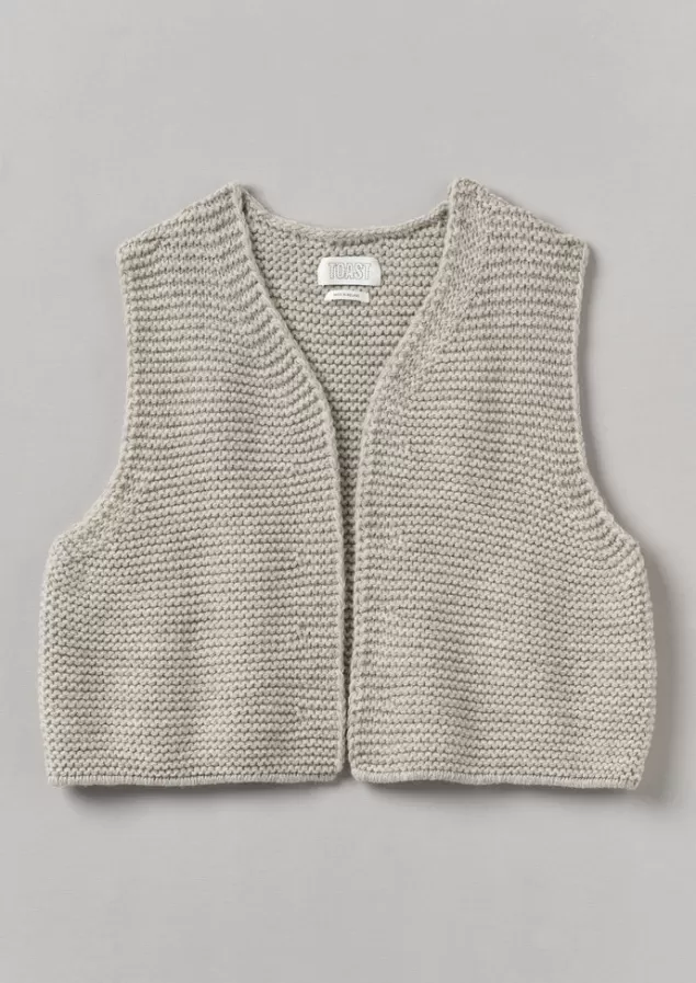 Women Toast Textured Knit Gilet