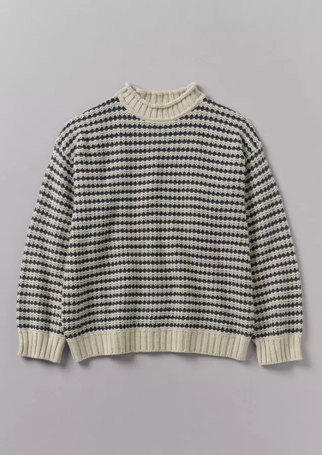 Toast Tucking Stripe Wool Cotton Sweater