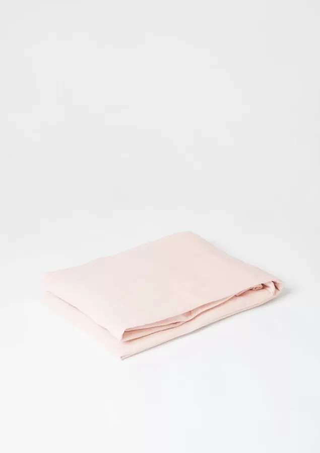 Toast Washed Linen Cotton Fitted Sheet