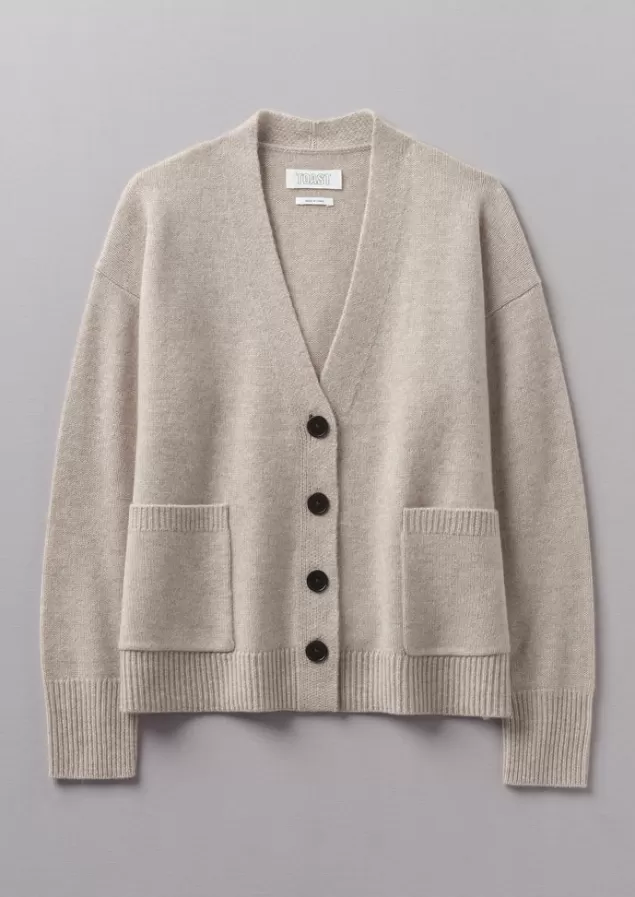 Women Toast Wool Cashmere Boxy Cardigan