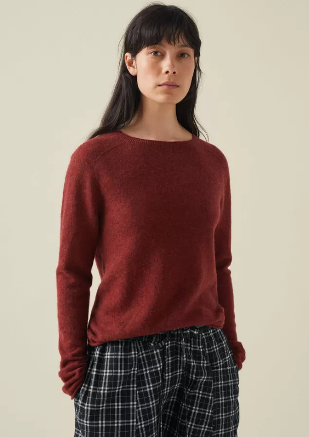 Women Toast Wool Cashmere Neat Sweater